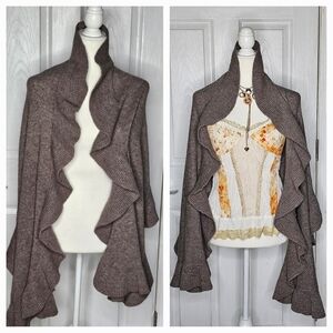 H&M shrug sweater shawl Brown Beige